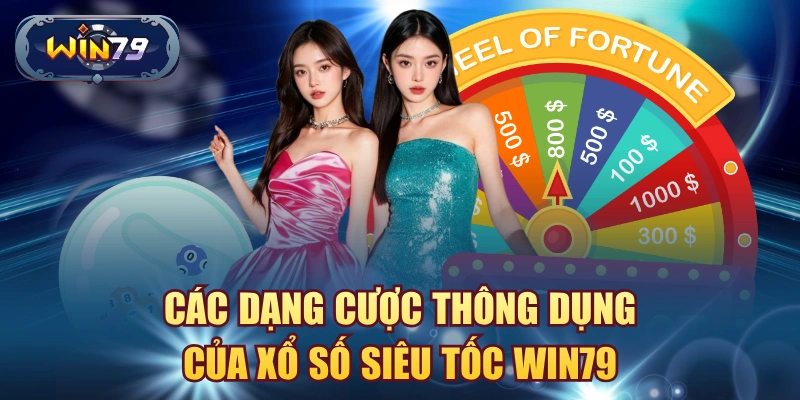 Các dạng cược thông dụng của xổ số siêu tốc win79
