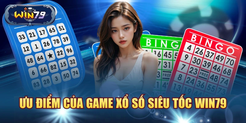 Ưu điểm của game xổ số siêu tốc win79